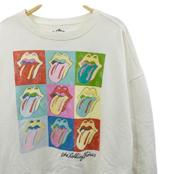 Rolling Stones White Colorful Sweatshirt - Picture 2 of 5